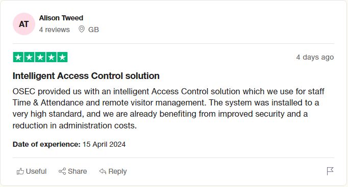 OSEC Systems Trustpilot Review 2