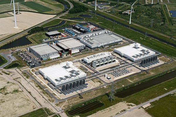 Aerial photograph of a large data-centre