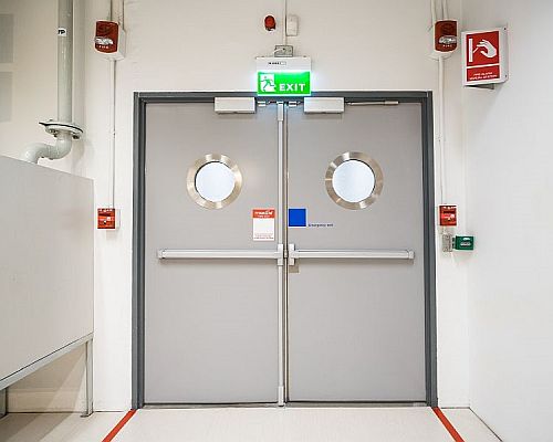 Typical OSEC Fire door with Access Control